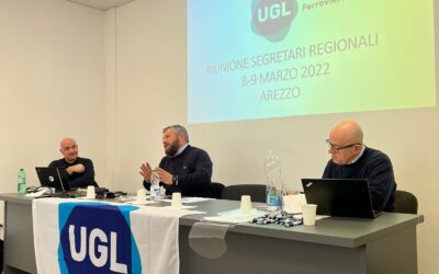 AREZZO, RIUNIONE SEGRETARI REGIONALI UGL FERROVIERI